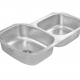 cs-214-eb-tecnica-tarja-subontar-acero-inoxidable-para-cocina-granito-cuarzo-resina-acero inoxidable equipo para cocina electrodomésticos tarja irregular 2 tinas