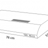 CMK-76I envio gratis monterrey campana de acero 76 cm 30 pulgadas mabe extractora purificadora 1