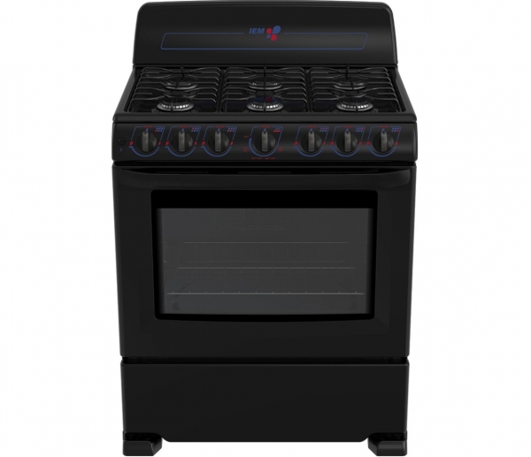 EI3032BAPN0 estufa de piso negro negra economica monterrey IEM acero inoxidable gas lp natural horno 76 cm 30 c