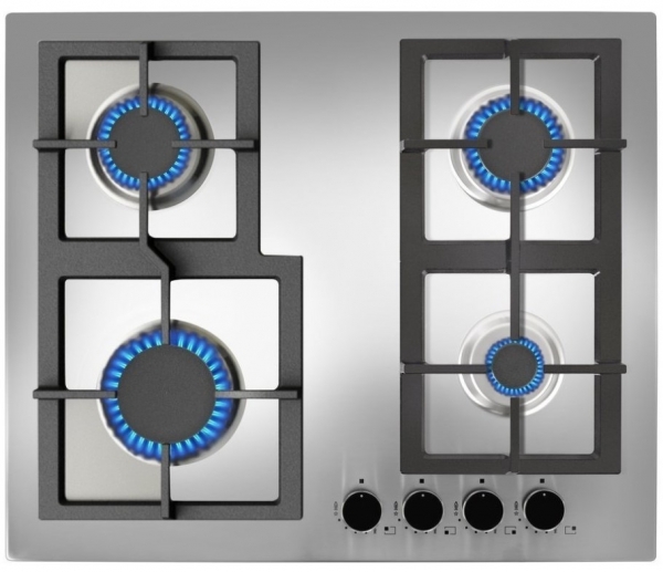 Parrilla gas natural lp 60 cm EFX 60.1 4G AI AL DR CI acero inoxidable monterrey hierro fundido teka 4 quemadores 1