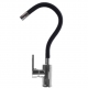 llave negra de cocina fidic flexible goma silicona cromada laton envio gratis retractil f9927 monomando