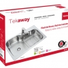 Tekaway DM 33.22 1C 978 fregadero todo en uno listo para instalar envio gratis Tarja dualmont Teka mezcladora extraible monomando 1 tina 115010008