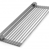 Escurridor de rejilla enrollable silicon y cromo para fregadero de cocina roll up kitchen drying rack