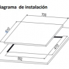 parrilla de 70 cm tecnolam vetro705 acero y hierro fundido monterrey 5 quemadores ficha