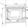 microondas tecnolam BIMWO30L trim empotrable acero inxidable para cocina horno