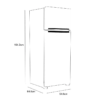 refrigerador winia 9 ft 2 puertas congelador kueski pay daewoo DFR-9010DMX gris silver