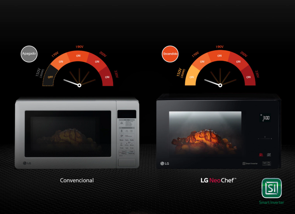 Horno de Microondas NeoChef™ 1.5 pies³ Negro con EasyClean™ y Smart Diagnosis en oferta