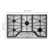 Parrilla Empotrable Maytag 36" de Gas MGC7536DS Acero Inoxidable